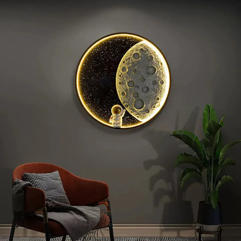 Moon Wall Light Indoor Art Deco Dimmable