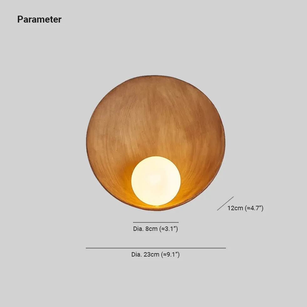 wandleuchte holz rund Elegante Minimalistische Wohnraum Beleuchtung