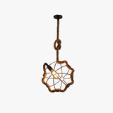 Net-Style Rope Single-Bulb Industrial Pendant Light