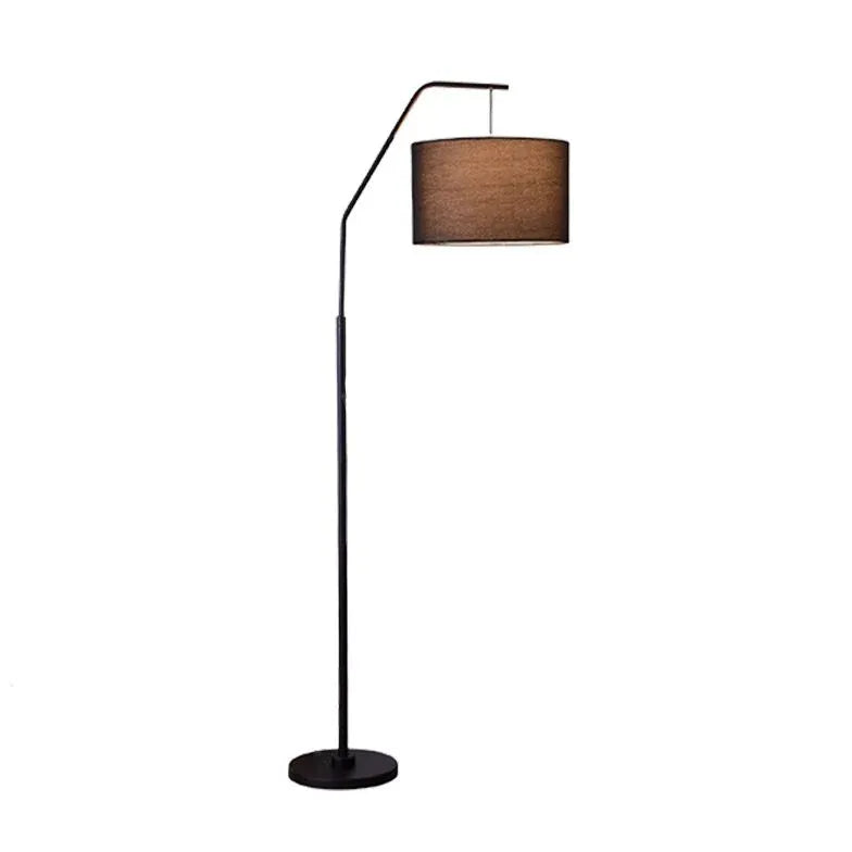 Round Shade Minimalist Arched Floor Lamp