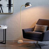 Semi-Spherical Curved Arm Minimalist Floor Lamp