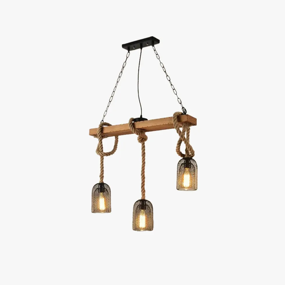Esstisch Kronleuchter im amerikanischen Retro-Stil aus Holz - Clowas.de