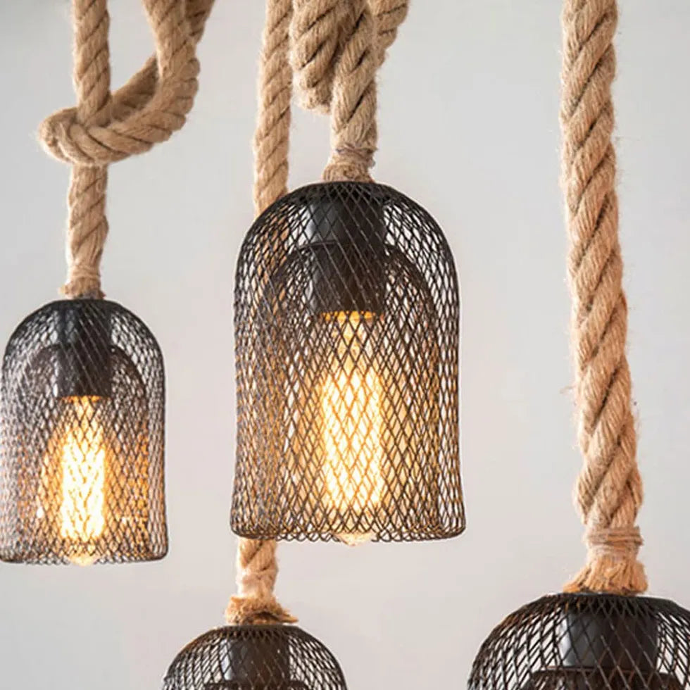Esstisch Kronleuchter im amerikanischen Retro-Stil aus Holz - Clowas.de