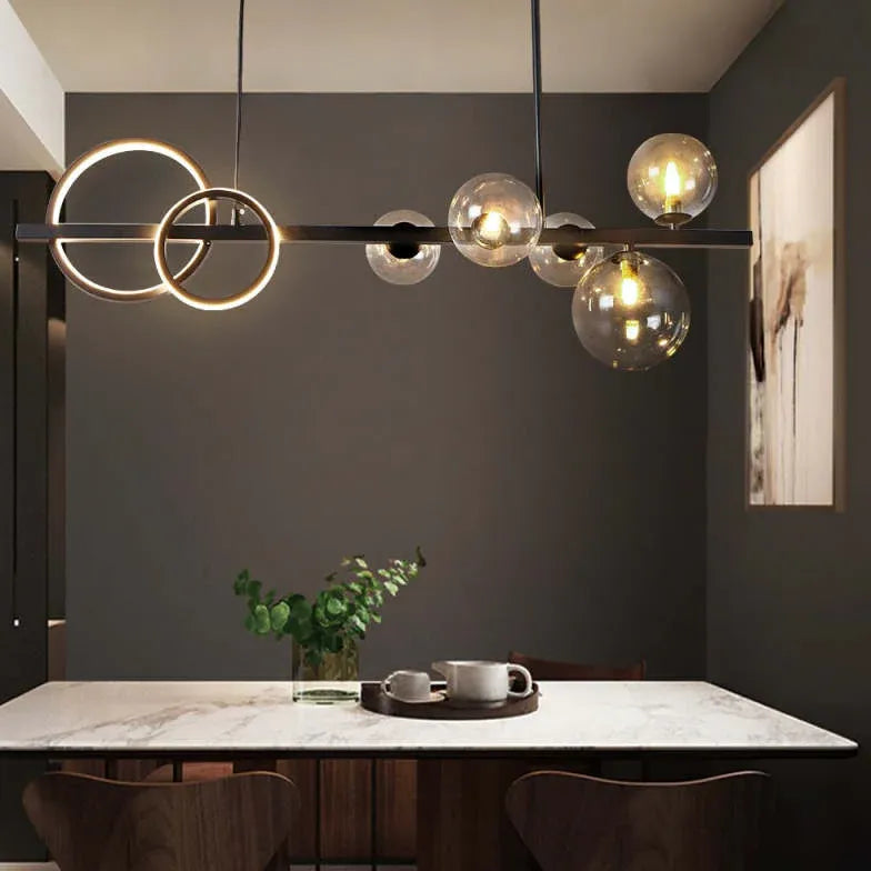esstisch pendelleuchte glas moderne skandinavische eleganz minimalistisch - Clowas.de