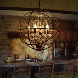Esszimmer Pendelleuchte höhenverstellbar im Vintage Vogelkäfig Design - Clowas.de