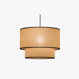 Esszimmer Pendelleuchte LED im einfachen Rattandesign - Clowas.de