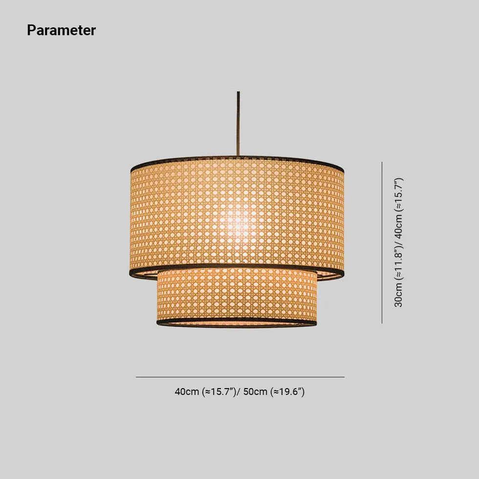 Esszimmer Pendelleuchte LED im einfachen Rattandesign - Clowas.de