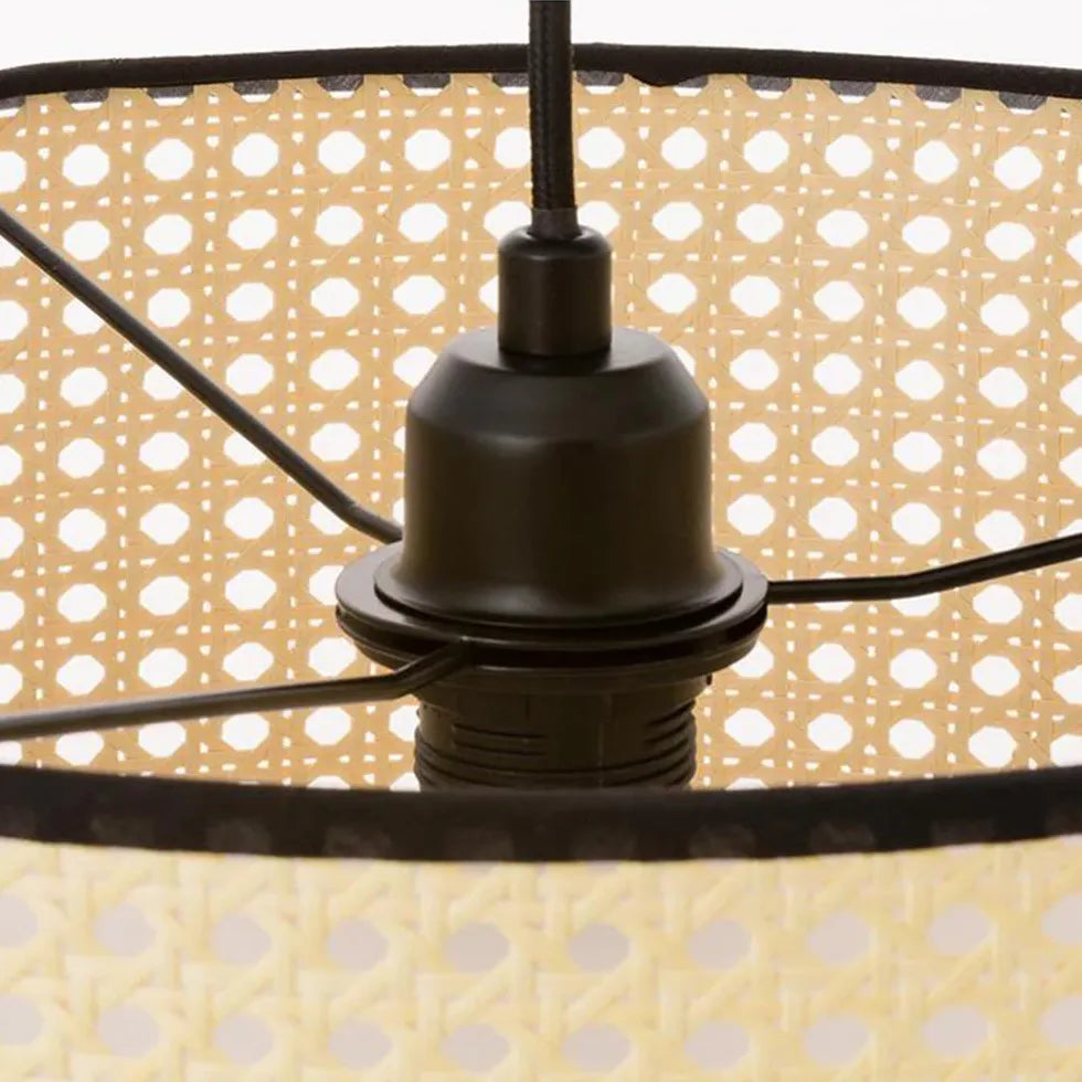 Esszimmer Pendelleuchte LED im einfachen Rattandesign - Clowas.de