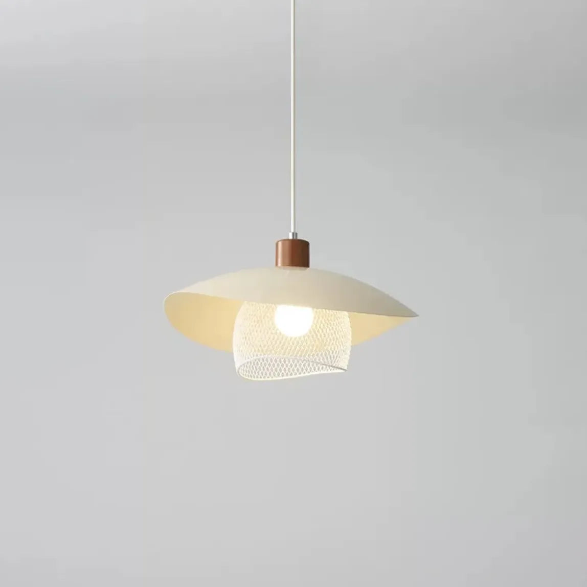 Light Wood Warm White Pendant Light