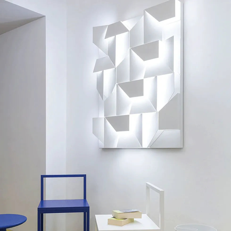 Geometric Panel White Led Modern Wall Lights