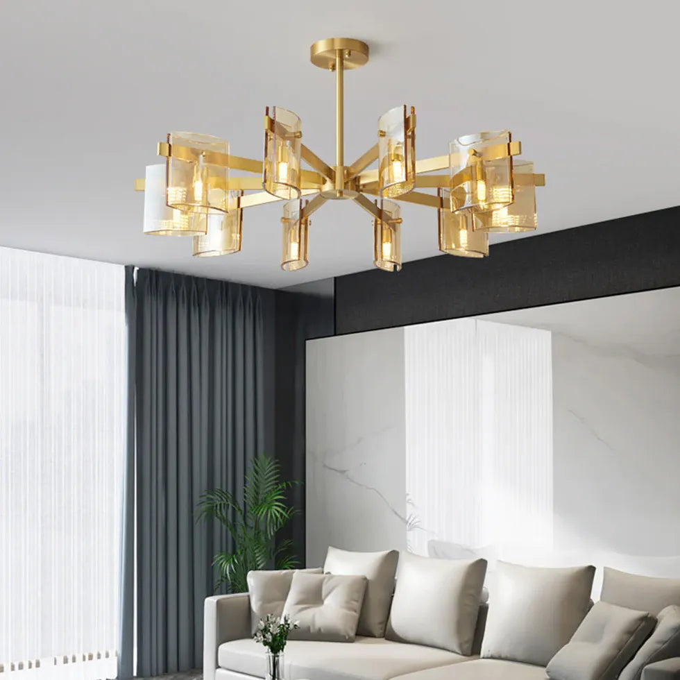 Gold Multi-Arm-Schlafzimmer moderner Kronleuchter