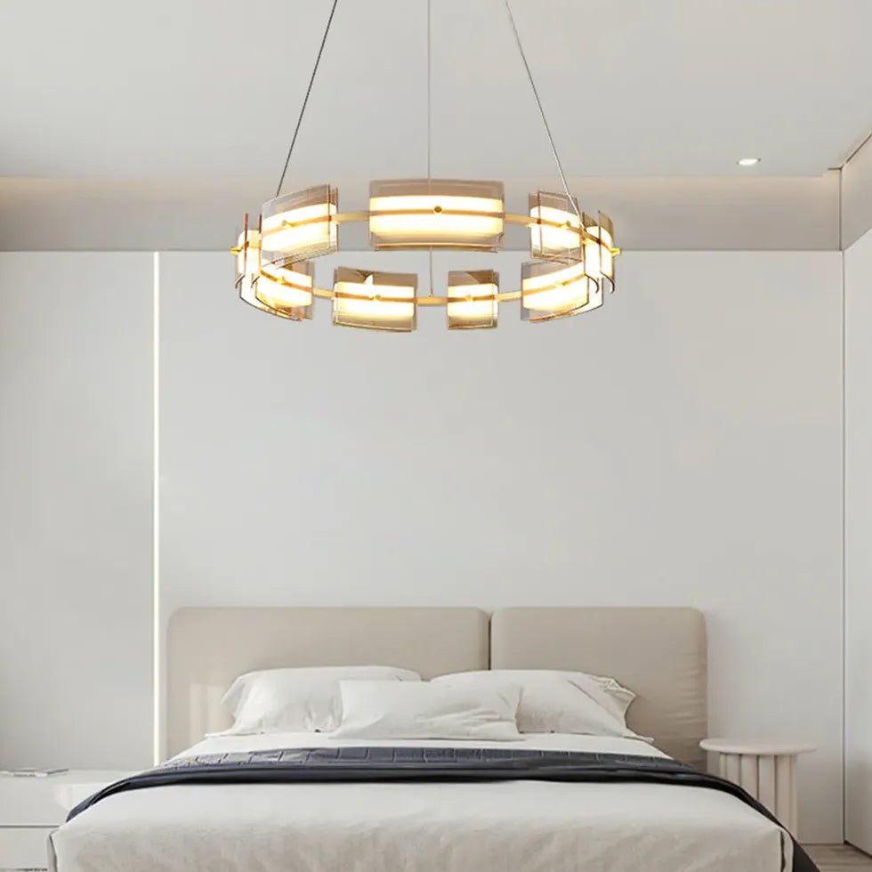 Ring Chandelier With Multiple Integrated Lights