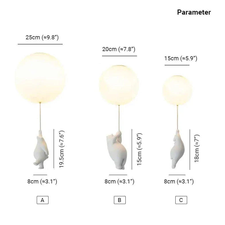 Schlafzimmer Deckenleuchte LED dimmbar im weißen Bärenstil