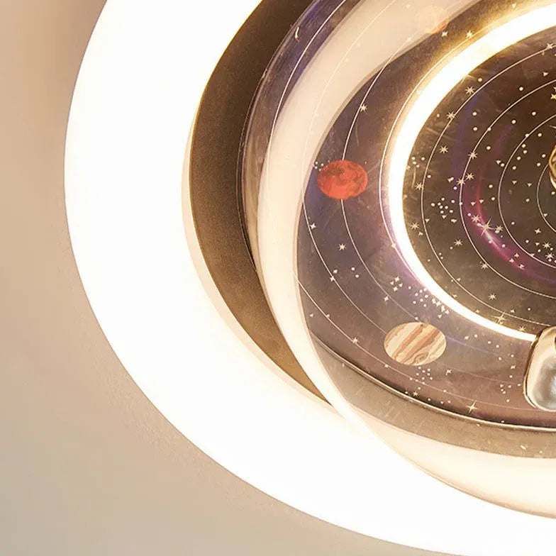 Space Theme Bedroom Flush Ceiling Lights