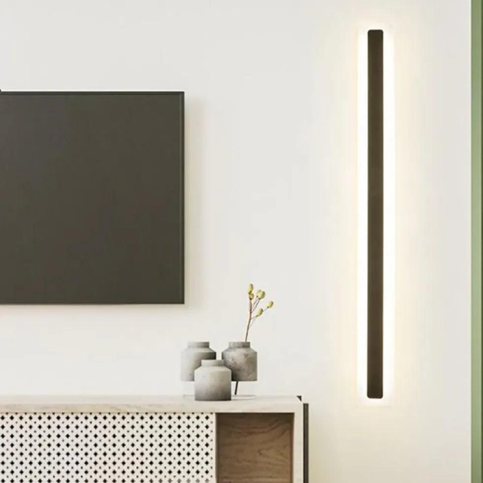 Flache LED Wandleuchte modern schlicht rechteckig - Clowas.de