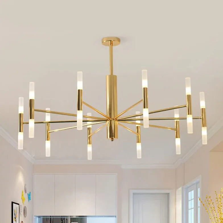 Kronleuchter aus Metall Nordisch Modern Gold - Clowas.de