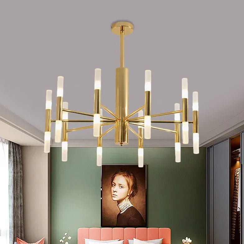 Kronleuchter aus Metall Nordisch Modern Gold - Clowas.de