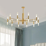 Kronleuchter aus Metall Nordisch Modern Gold - Clowas.de