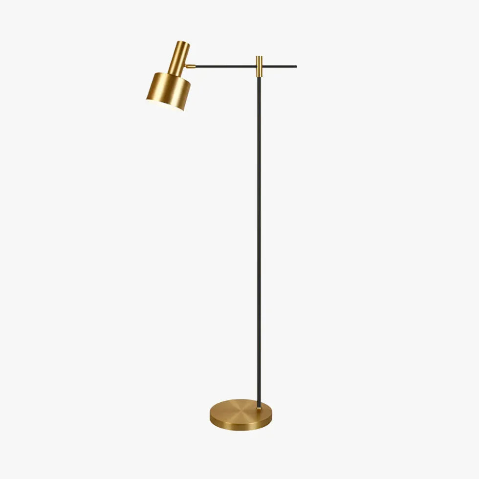 Goldfaltungsverstellbare minimalistische moderne Stehlampe