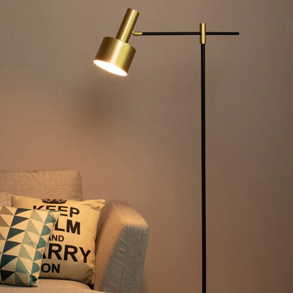 Goldfaltungsverstellbare minimalistische moderne Stehlampe