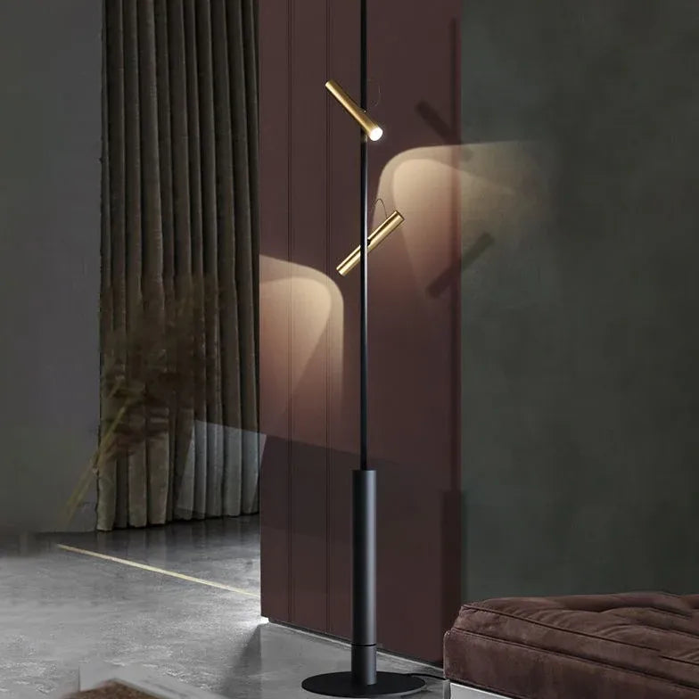 Multi-Head Adjustable Rod Floor Lamp