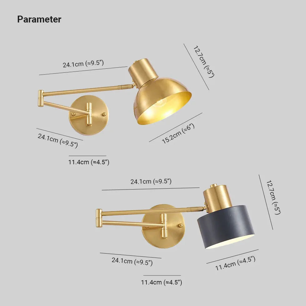 wandleuchte ausziehbar Modernes Design mit flexiblem Arm