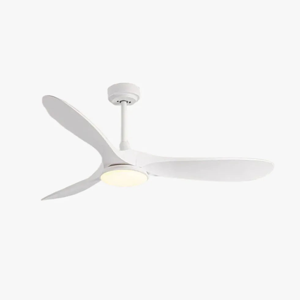 Drei-Blatt-stromlinienförmige minimalistische Deckenventilator mit Licht