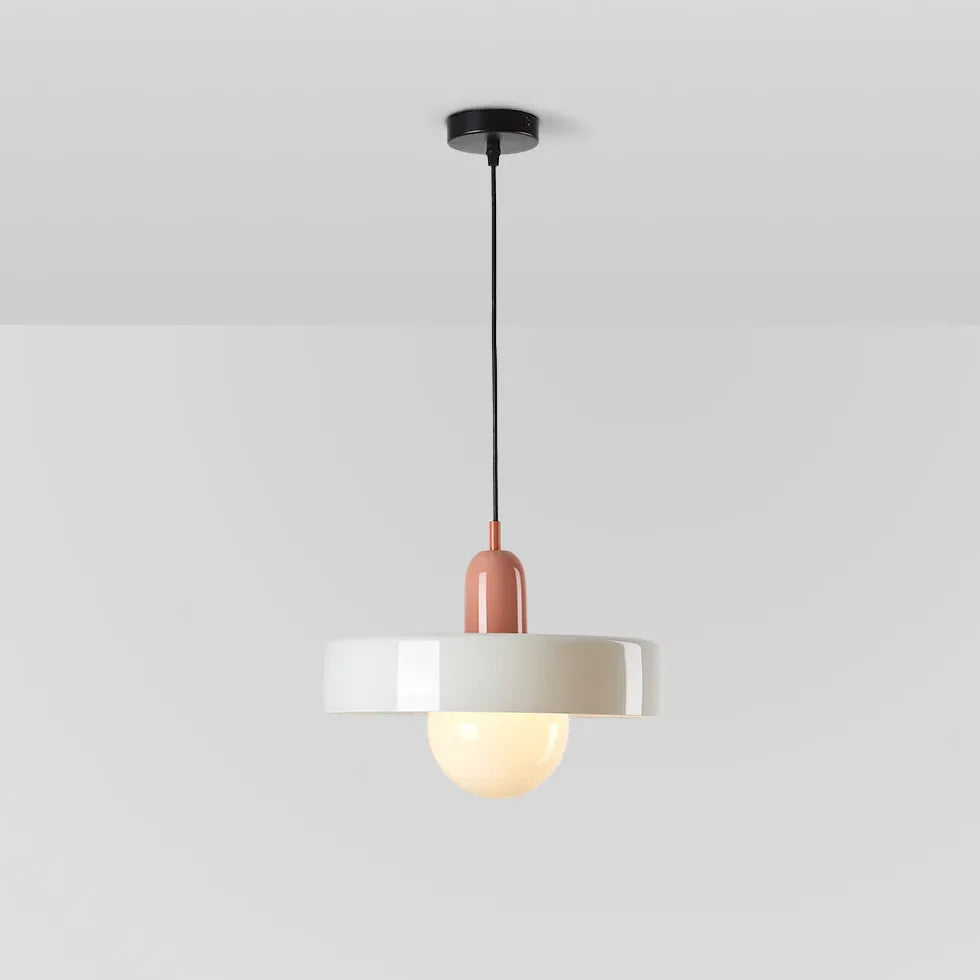 Gelbe Pendelleuchte im skandinavischen minimalistischen Glasdesign - Clowas.de