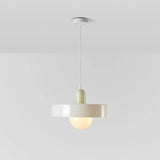 Gelbe Pendelleuchte im skandinavischen minimalistischen Glasdesign - Clowas.de