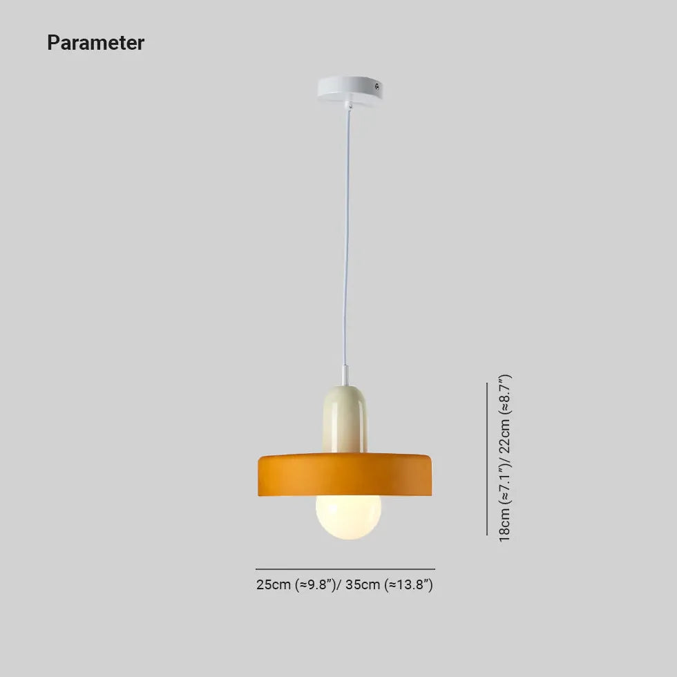 Gelbe Pendelleuchte im skandinavischen minimalistischen Glasdesign - Clowas.de
