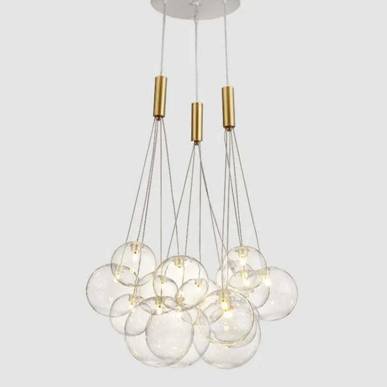 Glas Pendelleuchte mehrflammig modern schlicht nordisch Design - Clowas.de