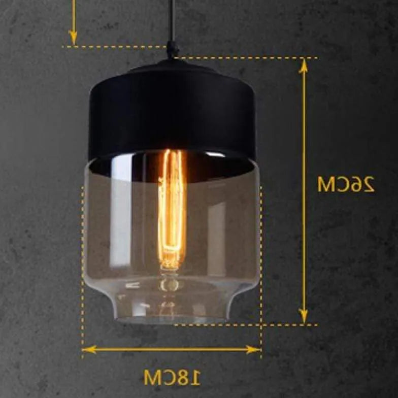 Geometrisches klares Glas modernes Anhänger Licht