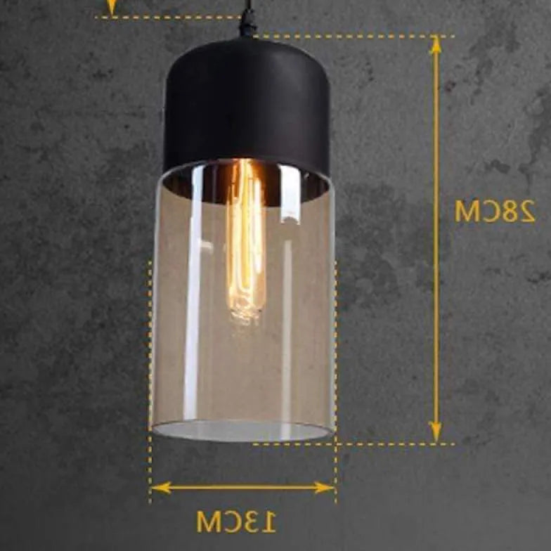 Geometrisches klares Glas modernes Anhänger Licht