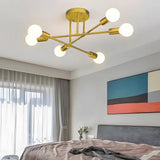 Gold Pendelleuchte im nordischen kreativen Design - Clowas.de