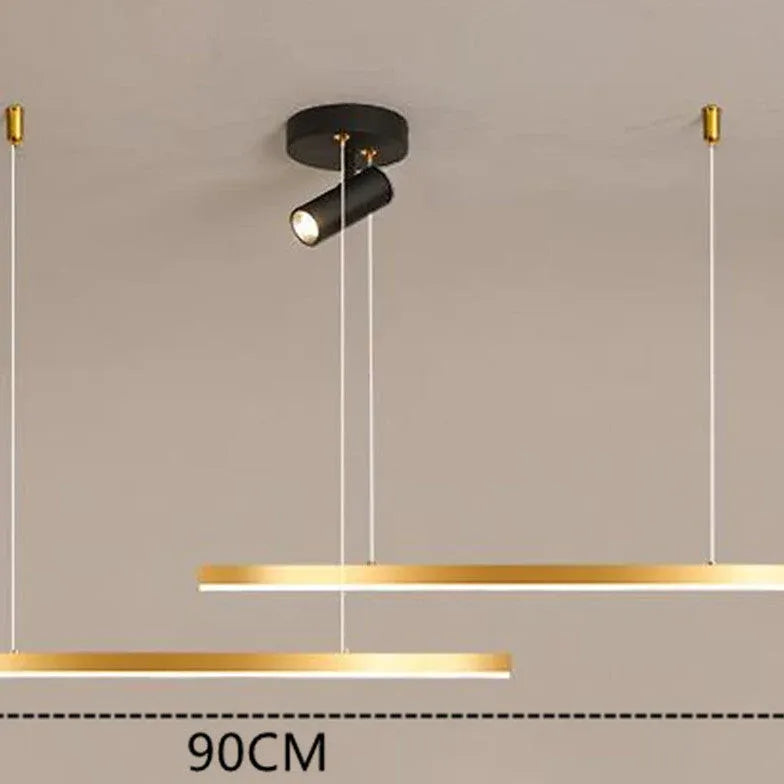 Linear Gold Minimalist Kitchen Anhänger Licht