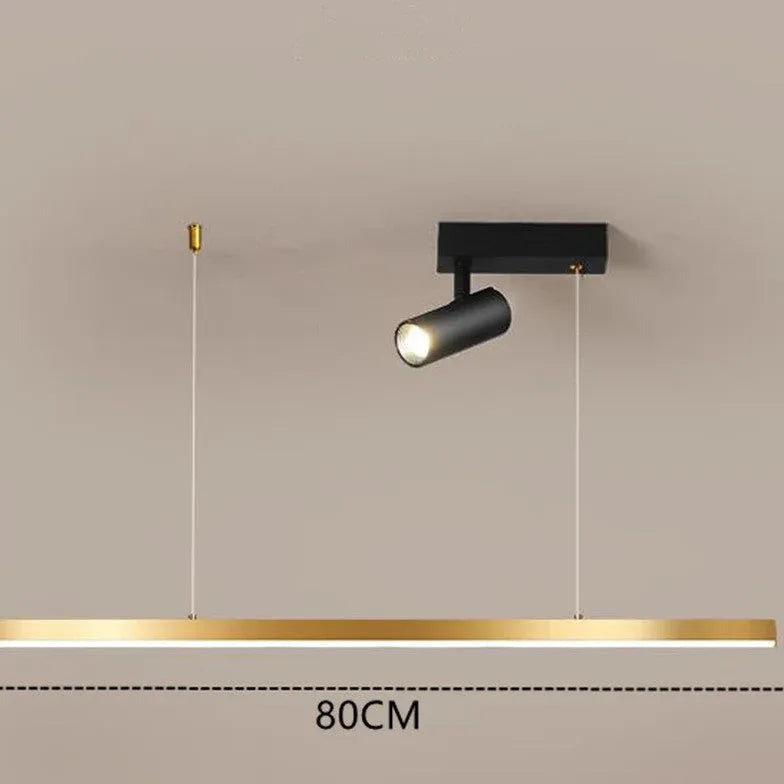 Linear Gold Minimalist Kitchen Anhänger Licht