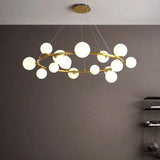 Goldene Pendelleuchte im nordischen modernen Stil - Clowas.de