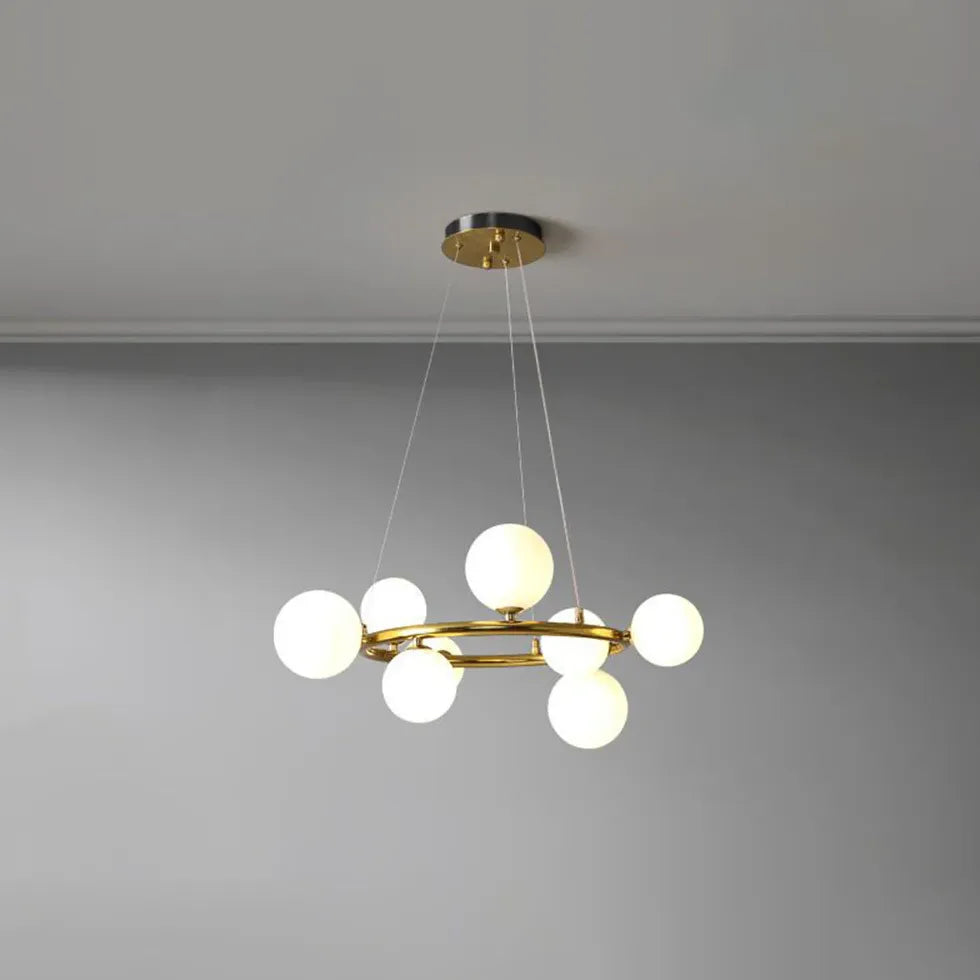 Goldene Pendelleuchte im nordischen modernen Stil - Clowas.de