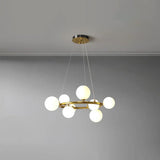Goldene Pendelleuchte im nordischen modernen Stil - Clowas.de
