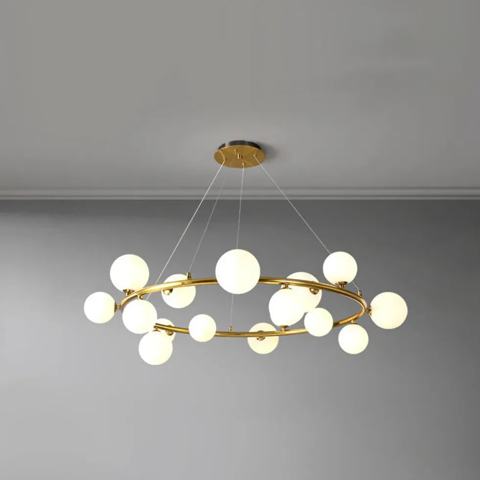 Goldene Pendelleuchte im nordischen modernen Stil - Clowas.de