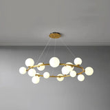 Goldene Pendelleuchte im nordischen modernen Stil - Clowas.de