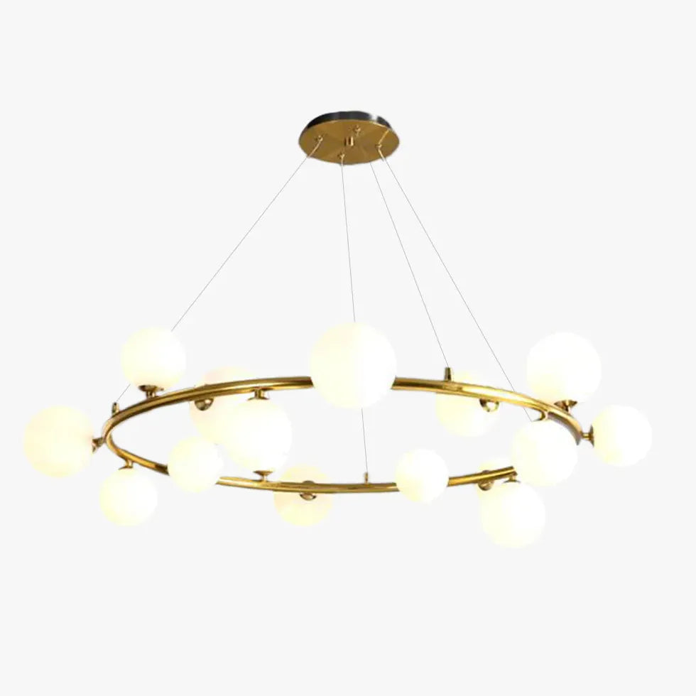 Goldene Pendelleuchte im nordischen modernen Stil - Clowas.de