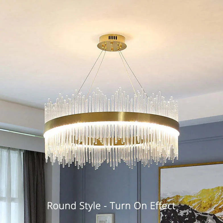 Große Hängelampe Wohnzimmer LED Modernes Design - Clowas.de