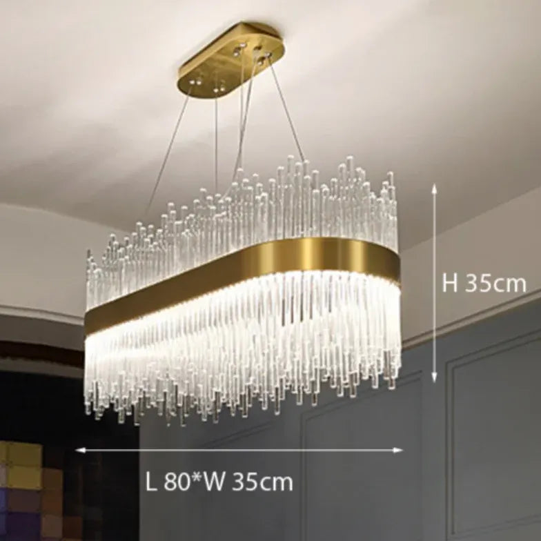 Große Hängelampe Wohnzimmer LED Modernes Design - Clowas.de