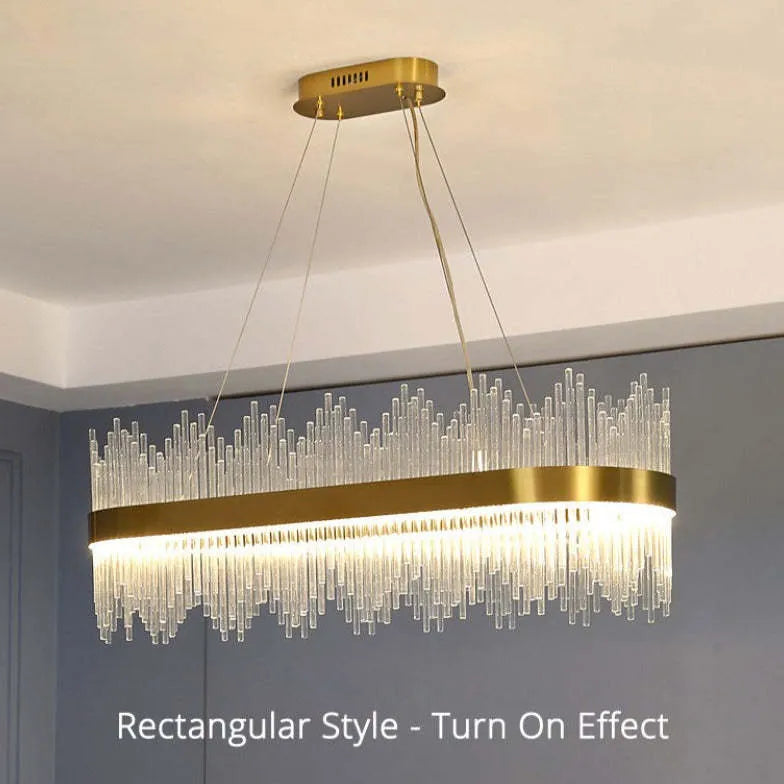 Große Hängelampe Wohnzimmer LED Modernes Design - Clowas.de