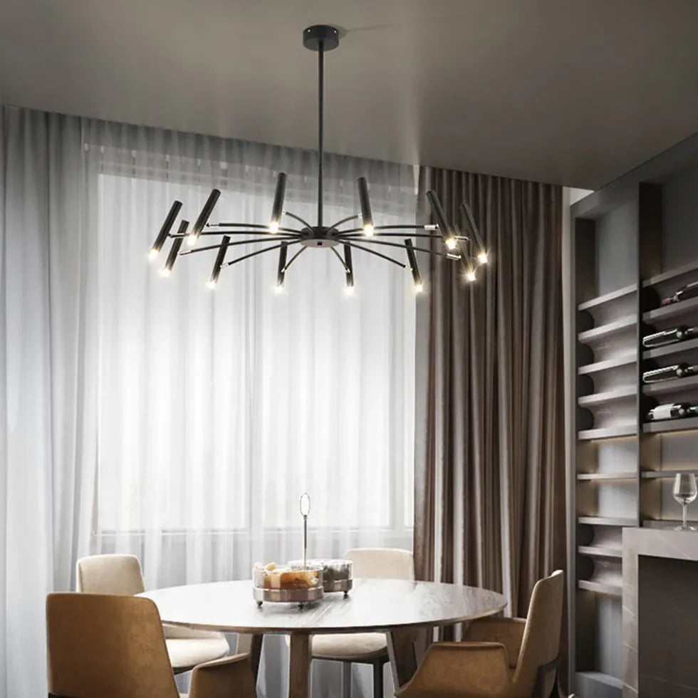 Pendelleuchte schwarz wohnzimmer nordischer einfacher Stil - Clowas.de