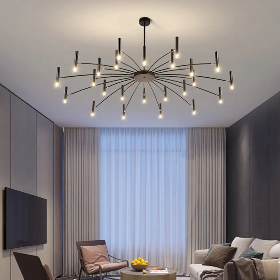 Pendelleuchte schwarz wohnzimmer nordischer einfacher Stil - Clowas.de