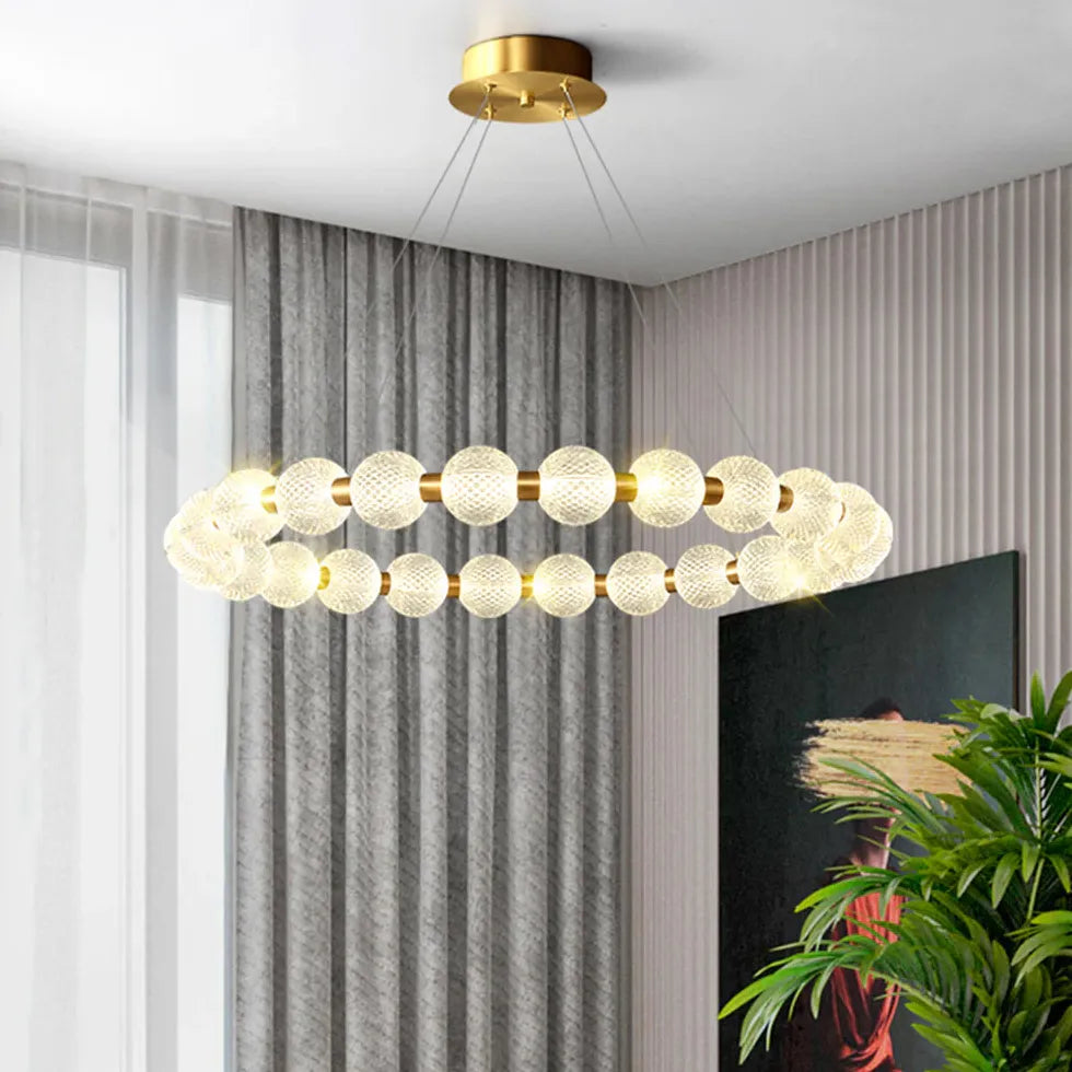 Gold Round Design Dining Pendant Light