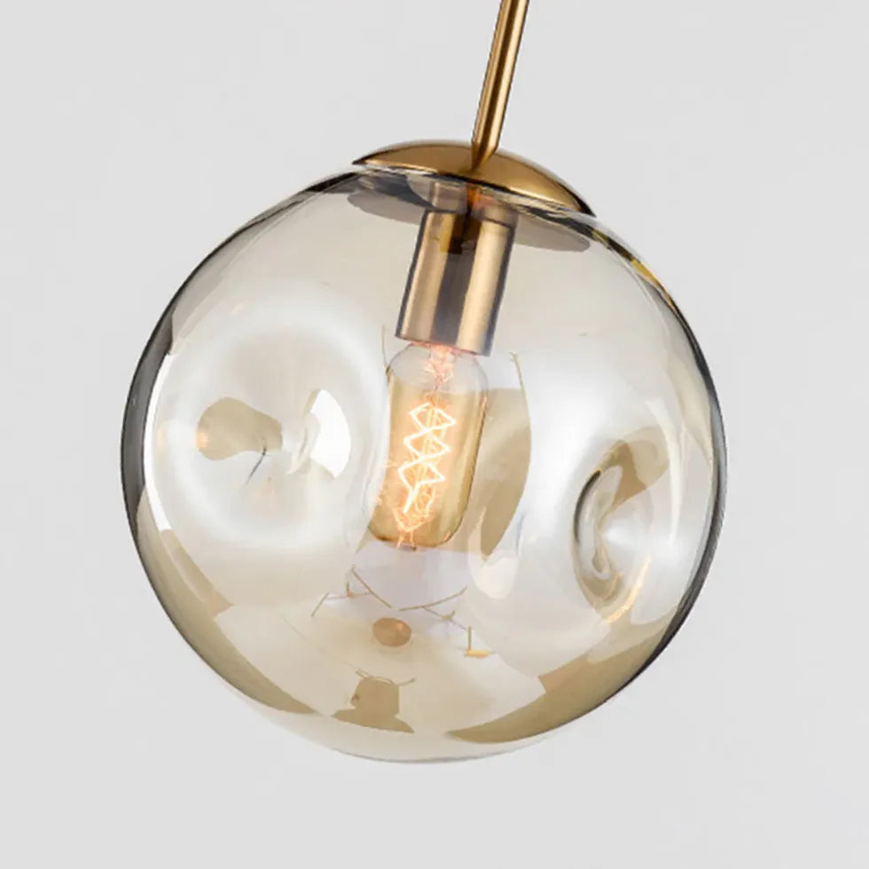 Spherical Bubbles Glass Modern Pendant Light