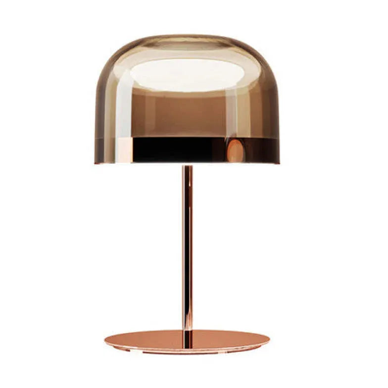 Domed Shade Metallic Gloss Minimalist Table Lamp